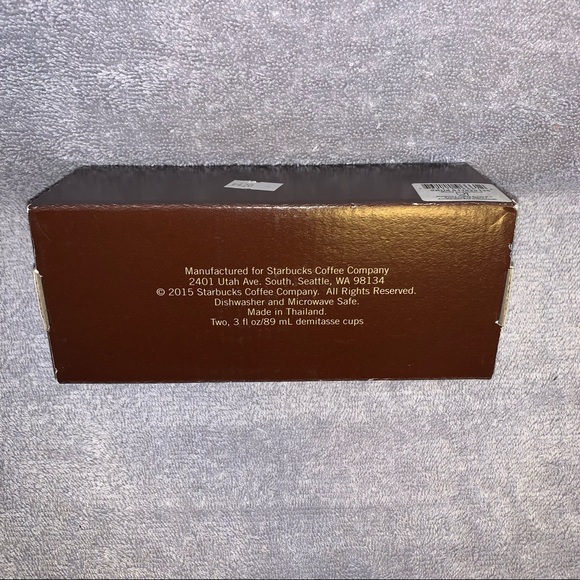 Starbucks Ostrava Czech Republic Set of 2 Demitasse Ceramic 3 oz Mugs NEW RARE - Picture 5 of 10